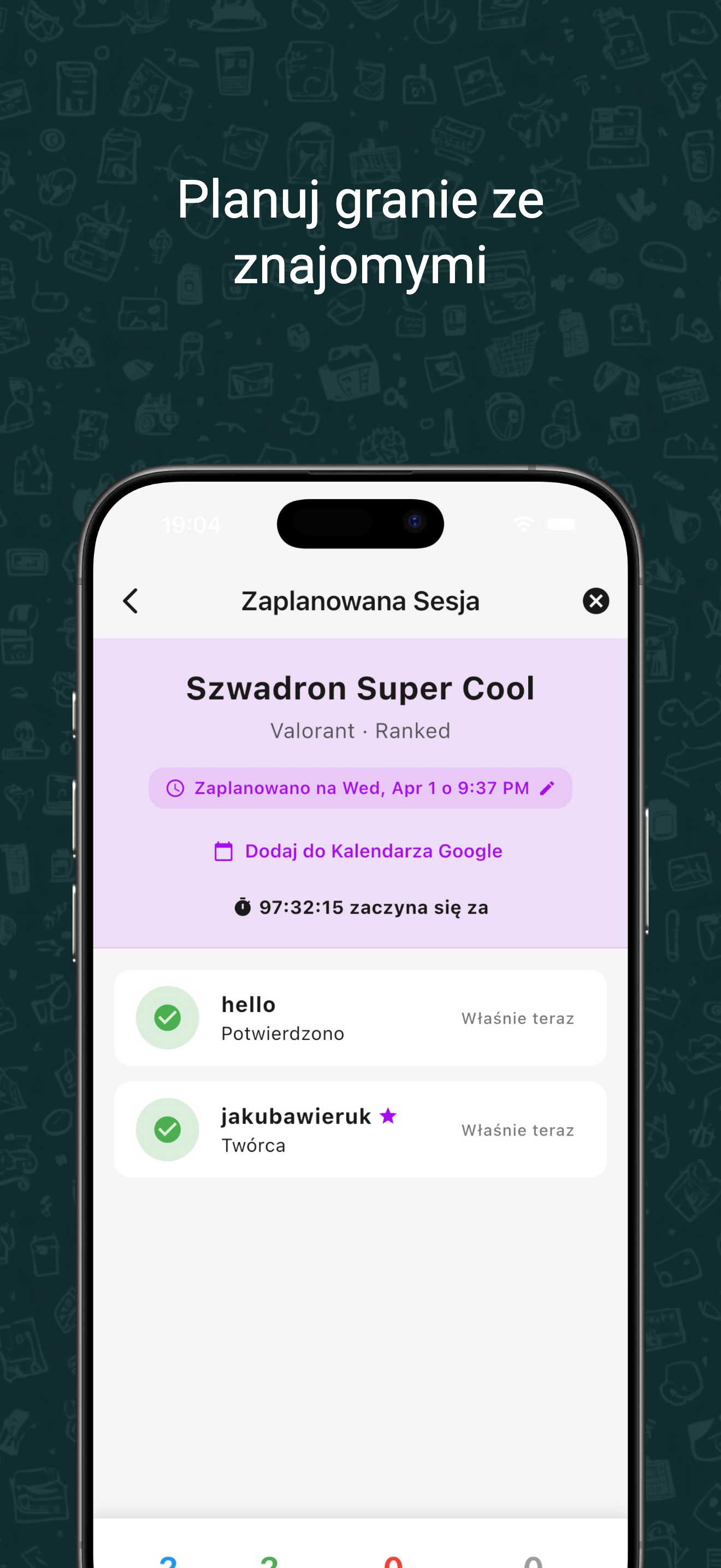 Zaplanowana sesja w Assemble — wybierz grę, ustal czas i zbierz ekipę